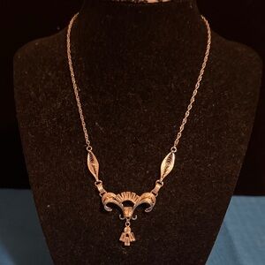 Elegant Silver Sterling Necklace with Intricate Design by Am Lee